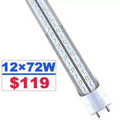 4FT LED Tube Light Bulbs T8 Bi-Pin G13 Shop Light 7200LM 72W Ballast ByPass 12PC • $119.59
