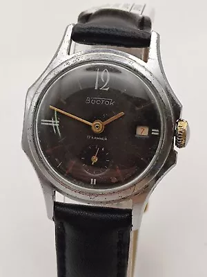 Original Vintage Soviet Wrist Dress Mechanical Watch Vostok Wostok Ussr • $61.20