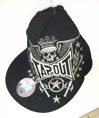 Tapout Black Trucker Hat  Skull Tek-Flex Men’s Size L/XL • $65