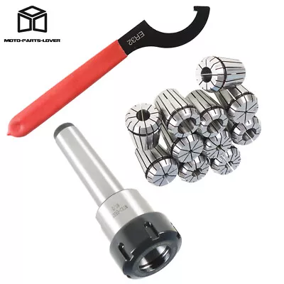 US MT3 Shank With 11Pc ER32 Collet Set ER32 Chuck &Spanner For Milling Machine • $47.38