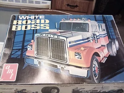 Amt White Road Boss Plastic Model Kit Semi Truck  • $75
