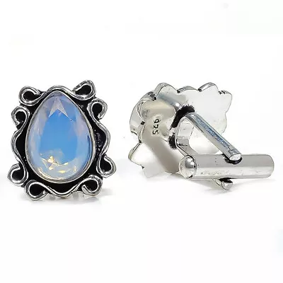 Milky Opal 925 Silver Plated Cufflink Men's Jewelry T1648 M1593 • $12.60