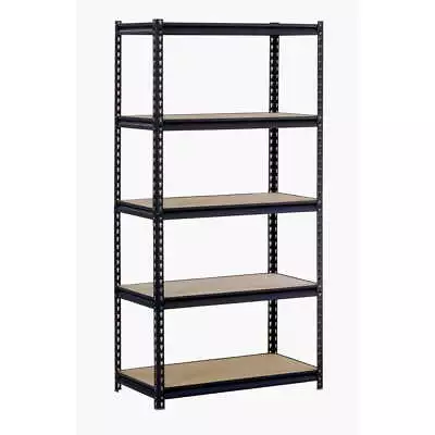 Muscle Rack Freestanding Black 5 Tier Steel Shelving Unit 800lbs Capacity 5Tier • $79.90