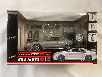 Auto Pro Shop 1/24 Nissan GTR R34 Nismo Model Car GunMetal (Slightly Damage Box) • $50