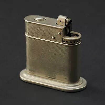 Mylflam Table Lighter To 1930 Nickel Plated Semi Automatic 1.134AIO • $88.36