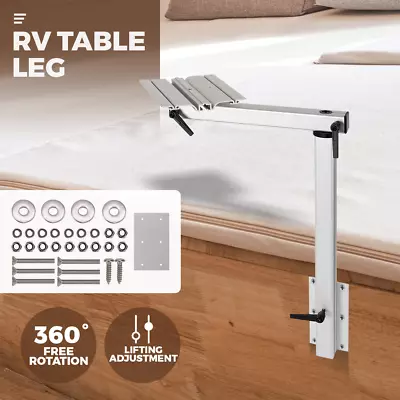 Rv Table Leg Movable Rotatable Folding Height Adjustable Camper Caravan Kits AU • $110.60