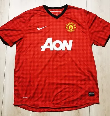 Nike Manchester United 2012/2013 Home Soccer Jersey Large Red AONXL • $14.99