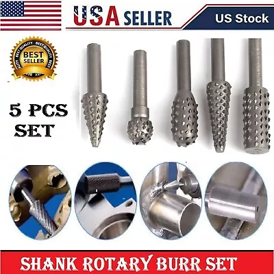 5 PCS Rotary Rasp Steel Solid Carbide For Dremel Rotary Tool Bit Accessories US • $6.99