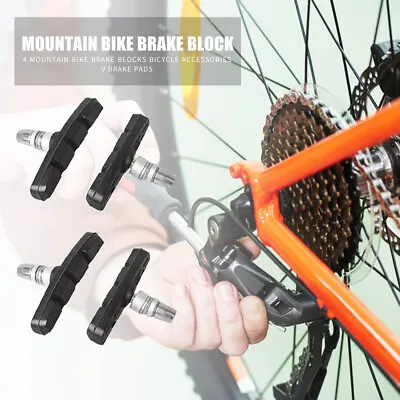 4/8/PCS Braking Pads V Brake Pads Block Shoes For Bicycle Bike AU • $9.82