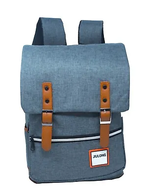 Girl Women Men Canvas Leather Travel Backpack Satchel Rucksack Laptop School Bag • $9.99