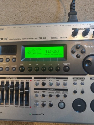 $1200 • Buy ROLAND TD-20X V-Drum Percussion Sound Module Function Tested Used