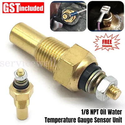 Oil Water Temperature Temp Gauge Sensor Unit Sender Electric Sender VDO 1/8 NPT • $14.37