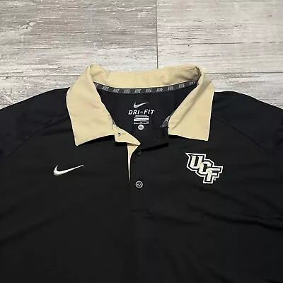 UCF Knights Nike Polo Shirt Mens XL Black Collegiate NCCA Dri Fit Casual • $24.95