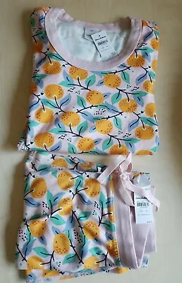 Nwt Hanna Andersson Women's Scoopneck  Drawstring Pink Tangerine Pajamas  Xs 2 • $72.99