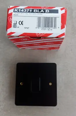 MK 1-Gang 2-Way Monoblock Switch With Black Back Plate - K14371 • £5