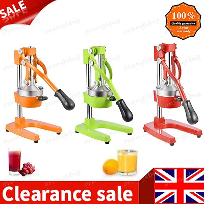 Manual Fruit Hand Press Citrus Juice Squeezer Orange Lemon Pomegranate Juicer • £34.99