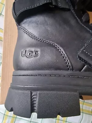 UGG Ashton Lace /Zip Up Women's Waterproof Suede Leather Boots Black Size 6  • £45