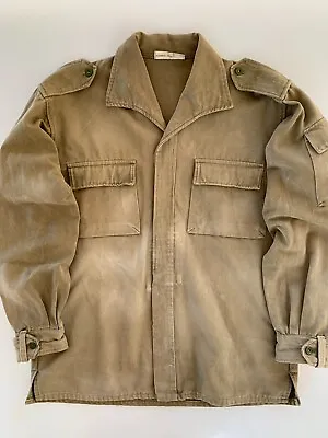 VTG Rare Spanish 1st Pattern M67 Field Uniform Shirt Coat Beige Army Spain 1969 • $114.95