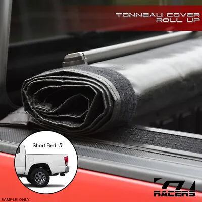 For 2016-2023 Toyota Tacoma 5' Bed Lo Pro Roll Up Lock Tonneau Cover W/Velcro V2 • $170