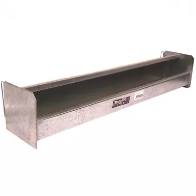 IPetz Galvanised Hooded Trough Food Feeder 24 Inch  • $50.48