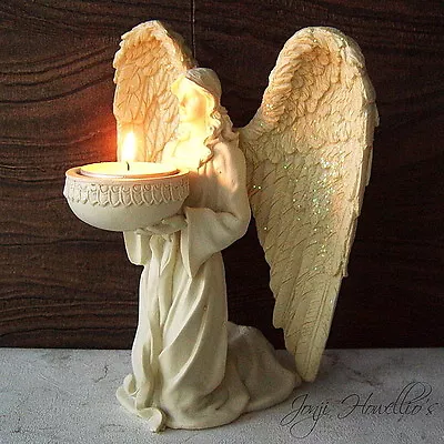 £17.85 • Buy Kneeling Angel Tea Light Candle Holder Figurine Ornament Memorial Home Gift 