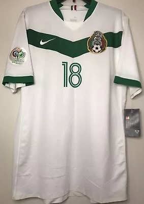 NWT 2006 Mexico Guardado Nike Authentic Player Version FIFA Soccer Jersey Size L • $500