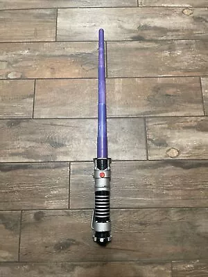 Star Wars Mace Windu Collapsible Purple Lightsaber - 2002 Hasbro • $14