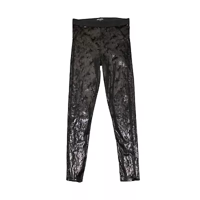 David Lerner Women Velvet Bergen Leggings Black Size L 2830 • $40