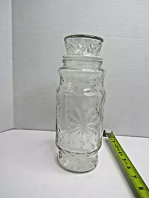 Vintage Planters Mr. Peanut Rare Glass Jar W/ Lid - 1980 • $14.74