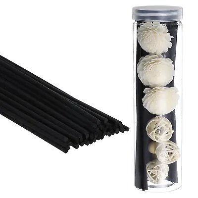 20CM/8  Reed Diffuser Sticks Set 50 Pack Stick With Decoration Bottle Black • $20.33