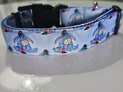 Handmade Adjustable Dog Collar Eeyore Inspired SEE DESCRIPTI FOR SIZING • £7.49