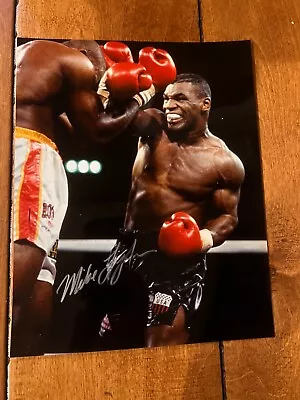 Mike Tyson Autographed 8x10 Photo USA Boxing Trunks  Signed • $49.99