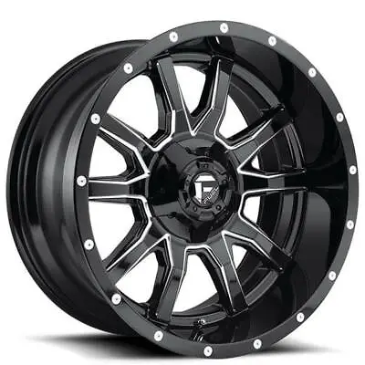 (4) 20x9 Fuel Wheels D627 Vandal Gloss Black Milled Off Road Rims (B45) • $1704