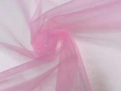 Dress Tutu Skirt Net Fabric Mesh Bridal Material Tulle 58  Wide - Orchid Pink • £3.50