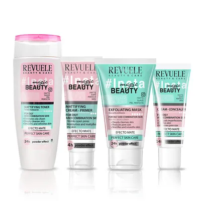 $72 • Buy Revuele Insta Mattifying Concealer + Pink Clay Exfoliating Mask +Primer +Toner