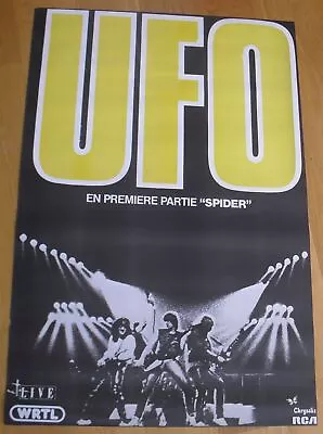 UFO Spider Original Vintage French Concert Poster Heavy Metal Nwobhm • $49