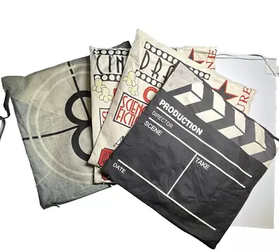 Movie Theater Decor Vintage Movie Pillow Covers 4 Pack Decorative Cushion Cover • $5