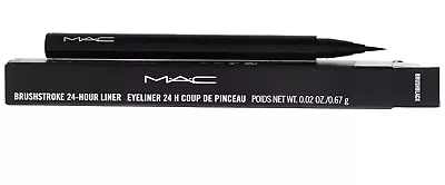 MAC BRUSHBLACK BRUSHSTROKE EYELINER 24-HOUR LINER 0.67g **RRP £22** • £10.99