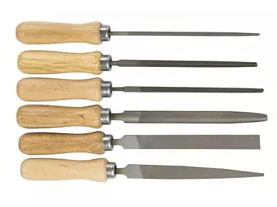 Vallorbe 100mm/4  Essential File Set Of 6 With Handles Cut2 In Pouch • £73.75