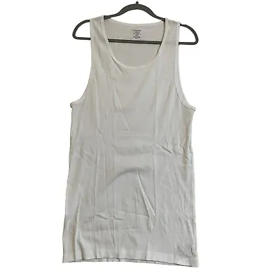 Calvin Klein Men’s Singlet Size XL White Sleeveless  • $9.34