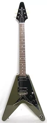 Epiphone Exclusive Run Flying V Electric Guitar Olive Drab Green • $191.53