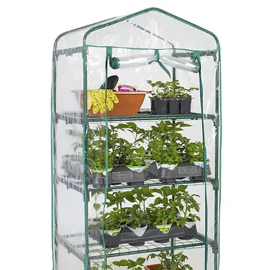 (Lot Of 2) Mini Greenhouse 4 Tier Replacement PVC Cover Only (No Frame)   D16 • $36.98