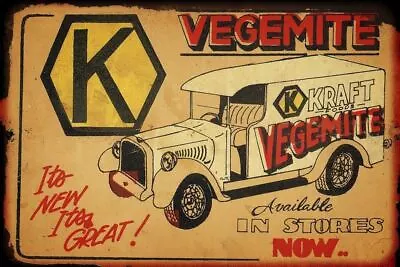 Kraft Vegemite Metal Sign 20 X 30 Cm • $12.99