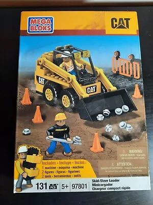 Caterpillar Skid Loader Set Cat New 2013 Mega Bloks 97801 - Rare • $29.50