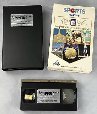 1984 Summer Olympics Highlights VHS Los Angeles With Box And Case • $20