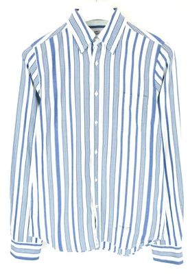 £29.99 • Buy GANT Rugger Shirt Men's SMALL Pinstriped Button-Down Logo