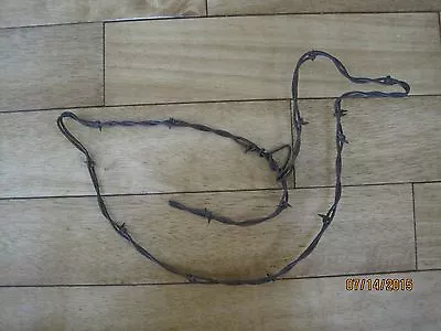 Barb Wire Duck Decor Wall Hanging Vintage 12 X 9 Inches • $14.97