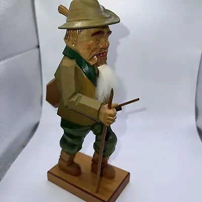 Vintage German Democratic Republic Wooden Nutcracker Hunter • $129.99