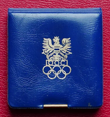 1974 75. IOC SESSION VIENNA 40mm GILT MEDAL W. ETUI ÖOC • $99