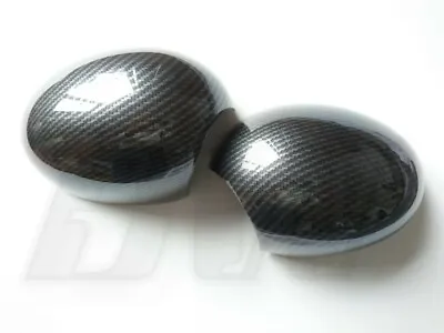 Mini Mirror Covers Mk2 Carbon Effect Cooper One Clubman Jcw R56 06-13 R57 09-15 • $43.15